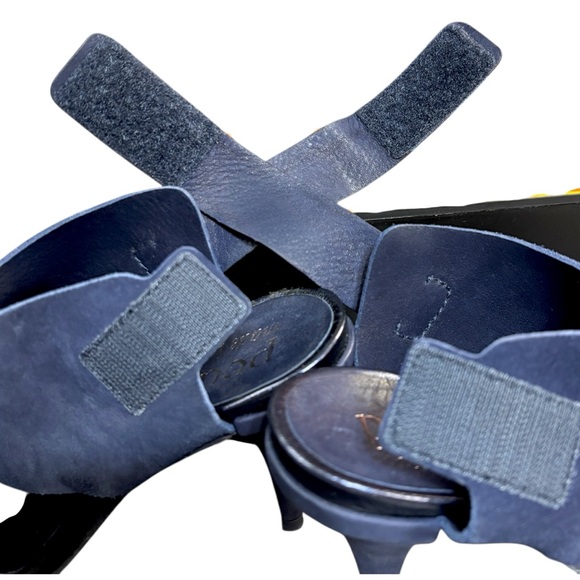 Pedro Garcia Yimina Blue Suede Cutout Slingback High Heel Sandals 38 - Picture 8 of 15